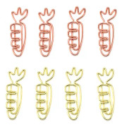 rädisor Form 100st , Roséguld och Gult Guld, Rolig Söt Gem Bokmärken Planer Clips for Fun Kontorsmaterial Skolpresent