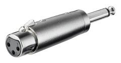 Goobay XLR 001, 6.35 mm, 3pin