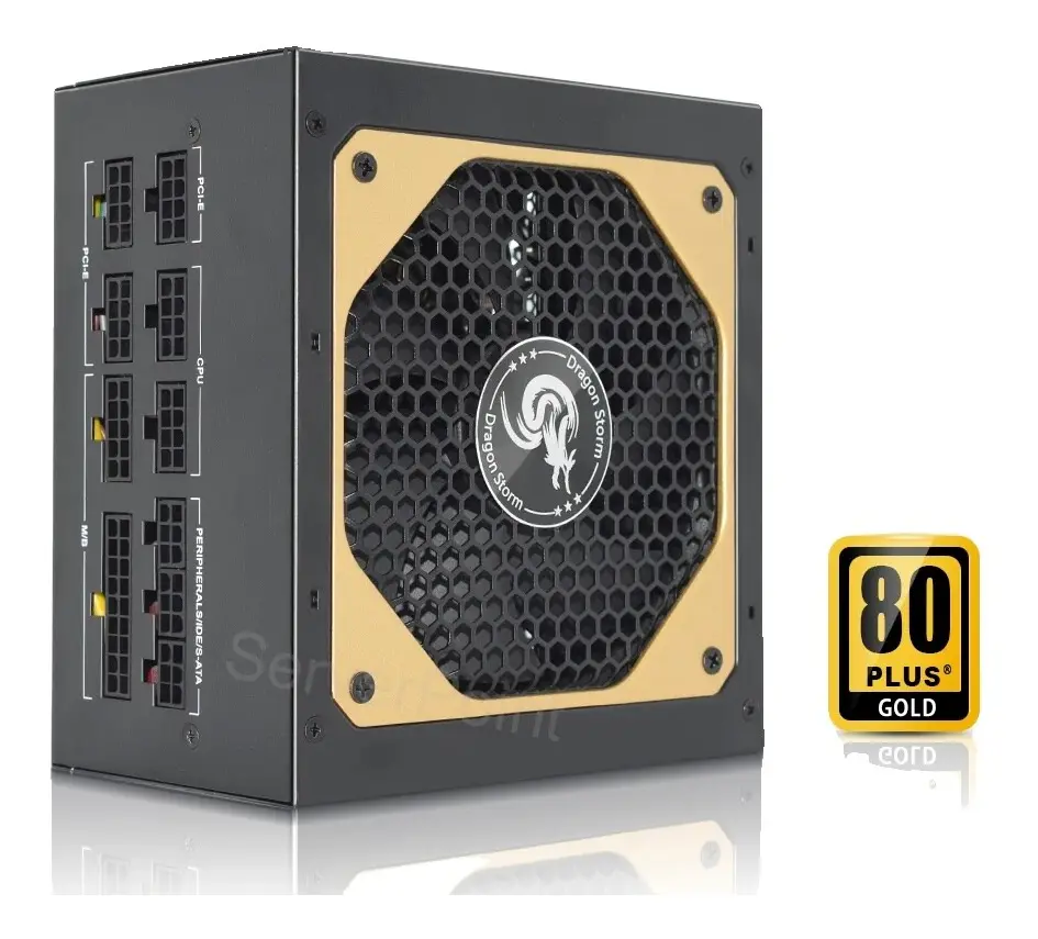 Datornätaggregat, Fullt modulärt design, 850W 80Plus Guld, 850W