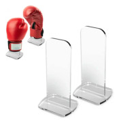 2PCS Boxhandskhållare Boxhandskar Displayställ Baseballhandske Displayhållare Rack Collection Displayhållare ,transparent