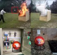Brandsläckarkula, Automatisk Aktivering, Torr Pulver