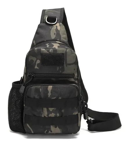 Bröstväska Vattenflaskväska Utomhusförvaring Axelväska . camouflage