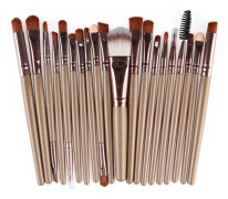 Professionell Foundation Makeup Borstar Set 20 delar Brun hzs-68