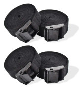 Spännband, 4 st Ratchet Tie-Down-remmar Låsremmar Rem med spärrspänne Fixeringsrem för motorcykel Bil Cykelställ Bagage 2,5 cm x 1 m