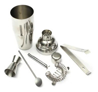 5 i 1 750 ml rostfritt stål cocktailshaker mixer Bartender Bar Set Kit Verktyg
