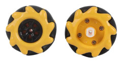 Mecanum Hjul Smart Robot Bil Delar Tillbehör OmniDirectionell DIY Leksakskomponenter 48mm (1 Par)