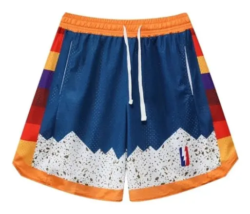 2023 Sommar Mesh Andningsbara Basketshorts Sportshorts XL zdq