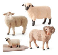 Simulerad Zoo Får Modell Bondgårdsdjur Actionfigur Barn Dockor Leksak Söt Får Figurin Samlarleksaker Gåva Heminredning