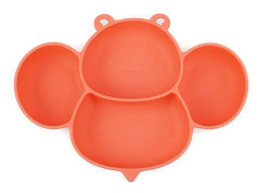Silikon baby servis, sugkopp tallrik BPA-fri baby sug