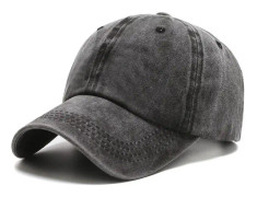Unisex Vintage Tvättat Sliten Baseballkeps Twill Justerbar Pappakeps