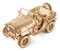 3D-pussel i trä, modellbyggsats (Jeep) jeep