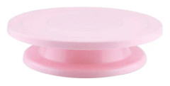11 tums roterande stativ CakeTools halkfri rullbricka roterande displaystativ (rosa)