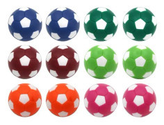 Bordfotboll Foosballs Ersättningsbollar Mini Multicolor 36mm Officiell Foosball 12 Pack