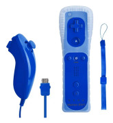 Kompatibelt med Wii Handkontroll-Set Motion Plus, Bulk MörkBlå