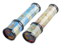 2-pack (slumpmässig färg) magiskt roterande kalejdoskop, klassiskt kalejdo