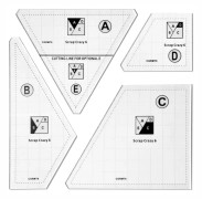 Sömnadsmallar och linjaler för quiltning, 4-pack quiltningslinjaler och mallar, akrylquiltningsmallar linjal DIY handpatchwork för