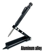 Multifunktionellt ritverktyg - Aluminiumlegering djuphålsskrivverktygspenna - Multifunktionellt ritningsinstrument (13cm)