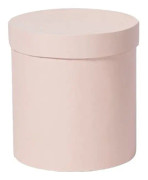 Rund låda för blomförpackning Lyxpapper Kartonger med lock för alla hjärtans dag bröllop DIY dekoration Smycken förvaringstillbehör (rosa)