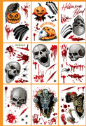 Halloween-fönsterklistermärken dekorationer, Halloween
