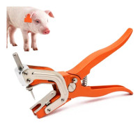 Hydrauliska öronmärkes-tång, öronmärkes-tång, stansningstång, rostfritt stål djurtillämpning för b