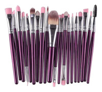 20 st Makeup Brush Set, Foundat Eye Lip Bru Make-iletry Kit Perfekt kompatibel med Pro-användning