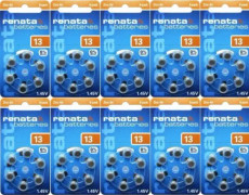 Renata zA 13 60 batterier för hörapparater 310 mAh 1,4 v