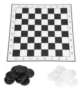Portable Plastic International Checkers Folding Board Schackspel för festfamiljeaktiviteter