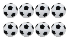 Set med 8 högkvalitativa, tysta 32mm fotbollsspelbollar - perfekt för