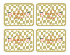 4 st PVC-bordstabletter för hushåll