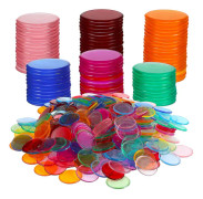 500 st Bingochips Plast runda bitar Markörer för bingospelkort Räknespelstillbehör