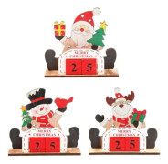 HURRISE Julnedräkningskalender julnedräkningskalender jultomten deco hängande röd
