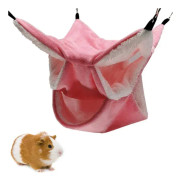 Liten husdjur trippelbur hängmatta hamster komfort varm liten hängmatta (rosa)