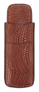 Case Hållare Elegant vintage Vävt Läder Bärbar 2 Hållare Case Kaffe