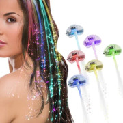 CDQ Set av 3, 6, 10, 80 LED-Glasfiber Belysning, I Blå eller