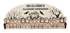 Halloween Countdown Calendar, Halloween 31-Day Countdown Advent Calendar, Halloween Holiday Calendar with Characters, 4#