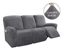 3-sits Fåtöljöverdrag för Relaxfåtölj Allomfattande Fåtöljöverdrag Halkfritt Relaxfåtöljöverdrag Elastiskt Mocka Sofföverdrag Stolsöverdrag
