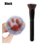 Sminkborstar Cat Claw Shape Powder Foundation SVART