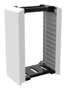 Spellagringstorn, Universal Game Disc Box Förvaringsställ 12 Spel eller Blu-Ray-skivor – Spel Tower Rack för PS4, Xbox One, Switch-spel och Blu-Ray-fodral