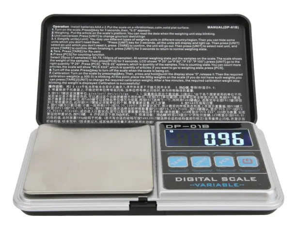 Hög Noggrannhet Portabel Mini Digital Våg Fickvåg för Kök Smycken Vägning 500g/0.01g