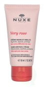 Nuxe Very Rose Hand- och Nagelkräm - Återfuktar, lugnar och skyddar - Vit