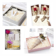 100 gram strimlat papper (vitt), strimlat kraftraffiapappersfyllning, presentkorgfyllning, festtillbehör och presentinslagning, strimlat silkespapper
