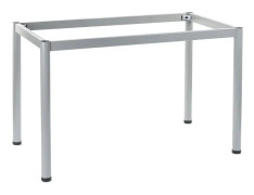 Ram skrivbord eller bordsram med runt ben NY-A057/116/O - 116x76 cm, aluminium