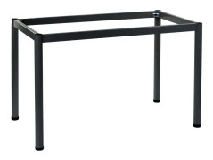 Ram skrivbord eller bordsram med runda ben NY-A057/176/O - 176x76 cm, grafit