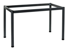 Ram skrivbord eller bordsram med runda ben NY-A057/116/O - 116x76 cm, grafit