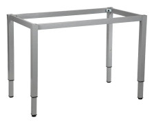 Ram skrivbord eller bordsram med runda ben NY-A057/K, justerbar - 156x66 cm, aluminium
