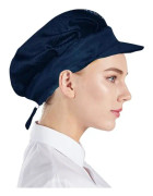 Marinblå - Set med 3 unisex kockhattar stretchiga kökskockhattar