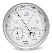 Höstkampanj, analog urtavla Barometer väderstation med termometer Hygrometer Atmosfäriskt tryckmätningar Enkelhet och läsbarhet