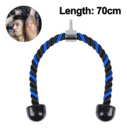 Tricepsrepsrep Set med träningsrep Träningshandtag Karbinhake Bärväska 70cm blå och svart