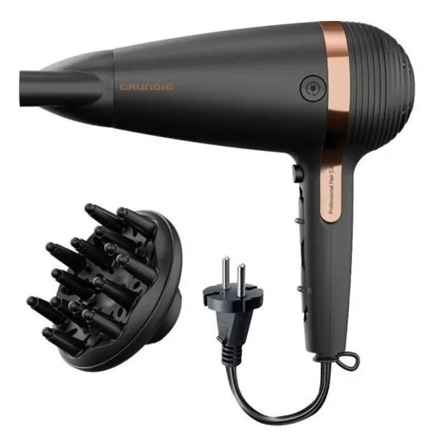 Grundig HD 7081 - Hårtörrer - sort/rosenguld