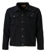 Duke Mens Kingsize Western Trucker Style jeansjacka 1XL Svart Black 1XL